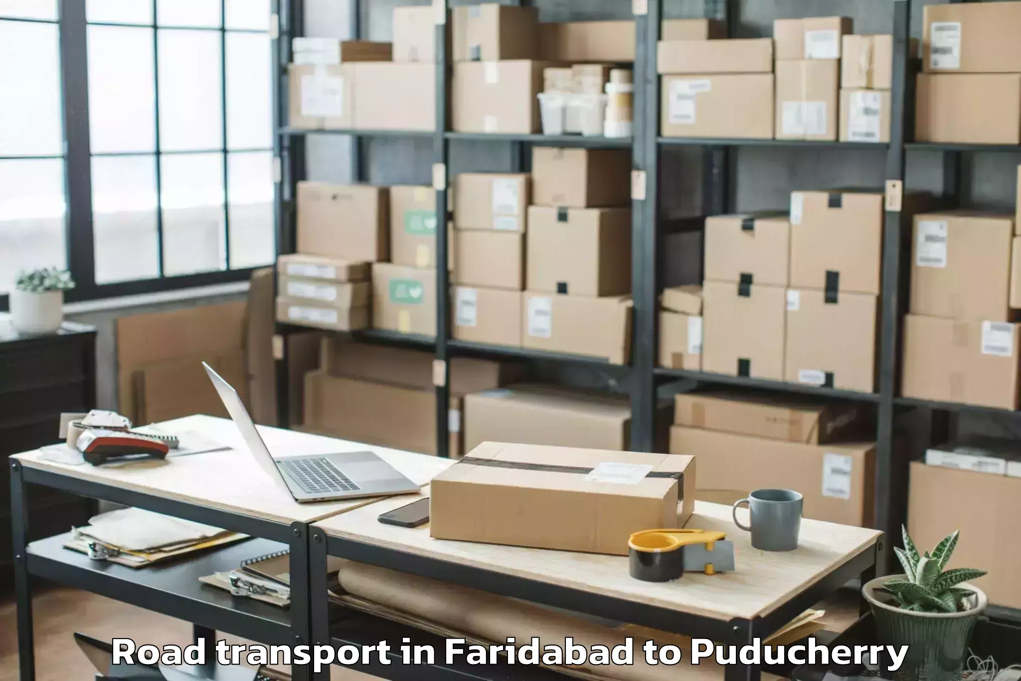 Faridabad to Villianur Road Transport Booking